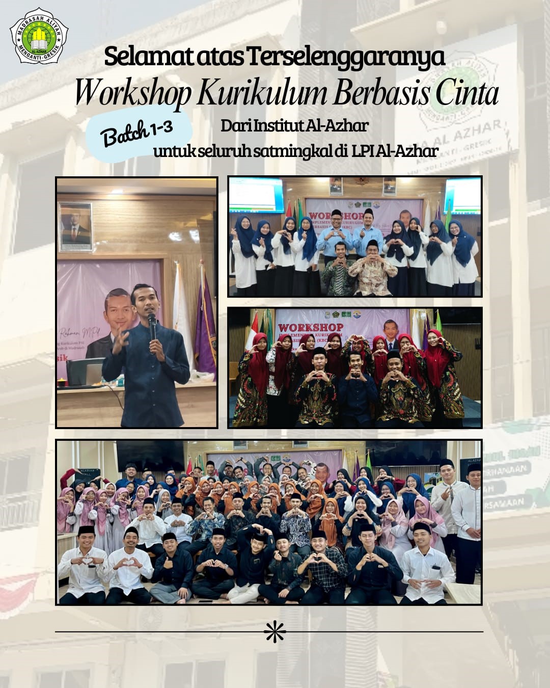 MA Al-Azhar Menganti Aktif Ikuti Workshop Kurikulum Berbasis Cinta